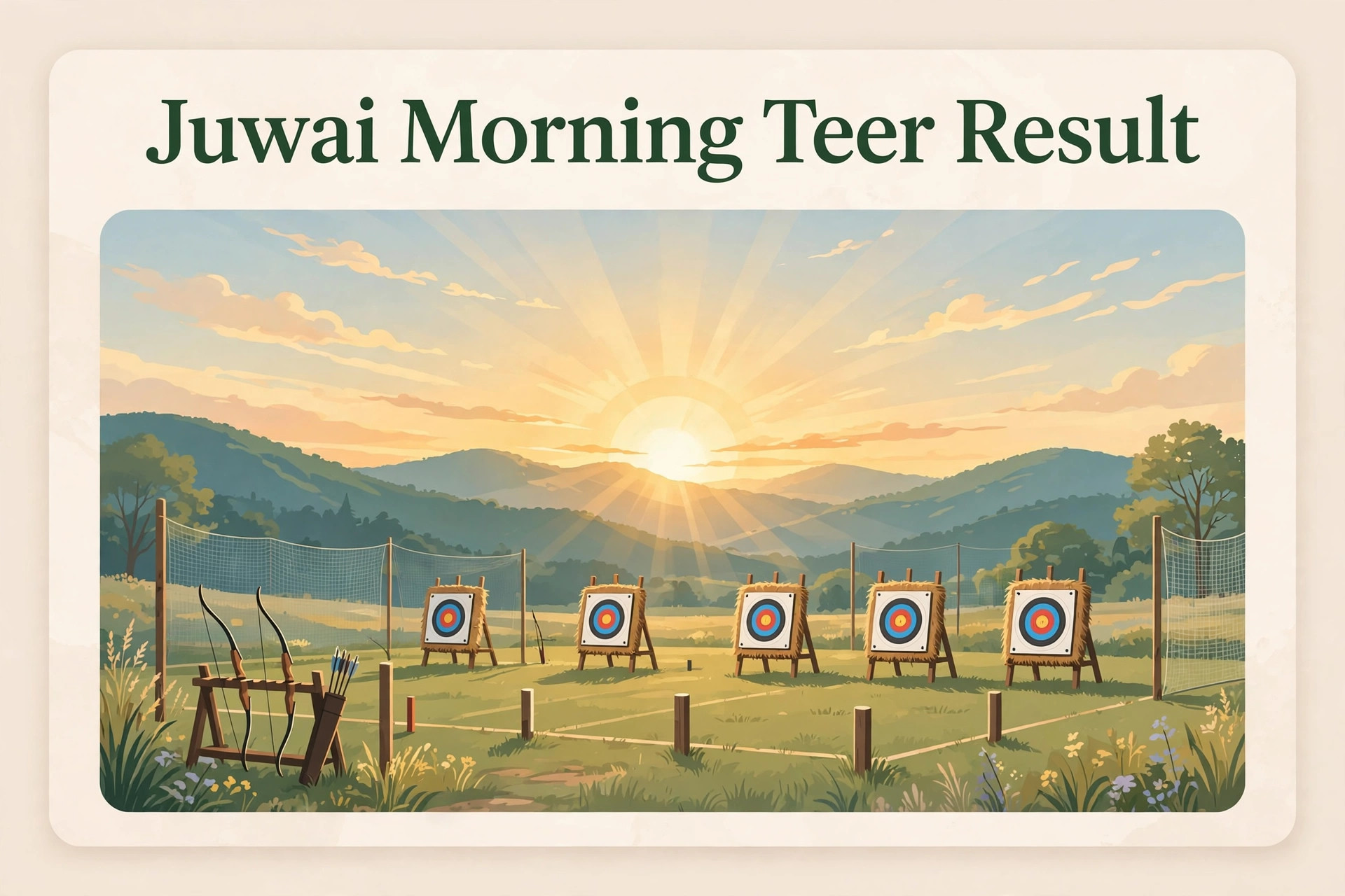 Morning archery session ground for juwai morning teer result